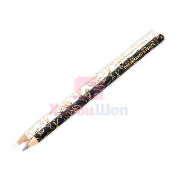 Маркировочный карандаш водорастворимый белый/серый Hemline Gold 2шт. 299.2.HG 